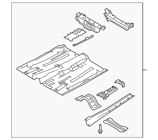 AE8Z-5411135-A Деталь FRONT FLOOR PAN
