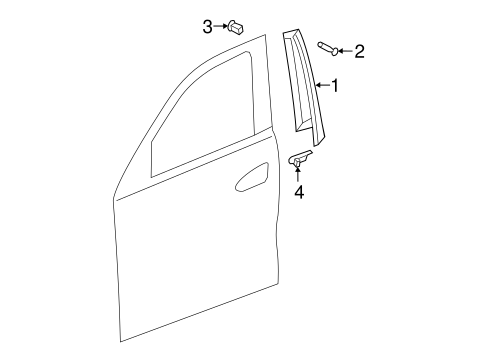 Exterior Trim - Front Door for 2016 Mercedes-Benz GLE 350 #0
