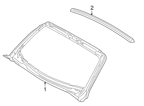 Boxster WINDSHIELD HEADER & COMPONENTS