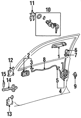 BODY/DOOR for 1996 Toyota Tercel #2