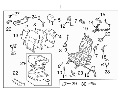 BODY/FRONT SEAT COMPONENTS for 2010 Toyota Land Cruiser #1