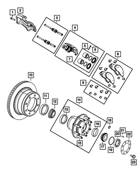 Rear Brakes for 2016 Ram 2500 #0