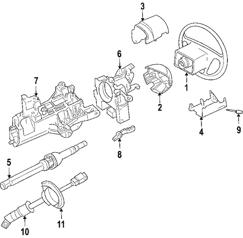 Steering/Steering Wheel for 2004 Ford Freestar #1
