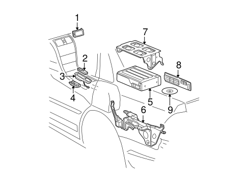 ELECTRICAL/NAVIGATION SYSTEM COMPONENTS for 2004 Toyota Avalon #1