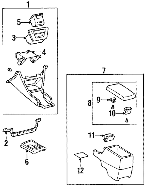 BODY/CENTER CONSOLE for 1999 Toyota Avalon #1