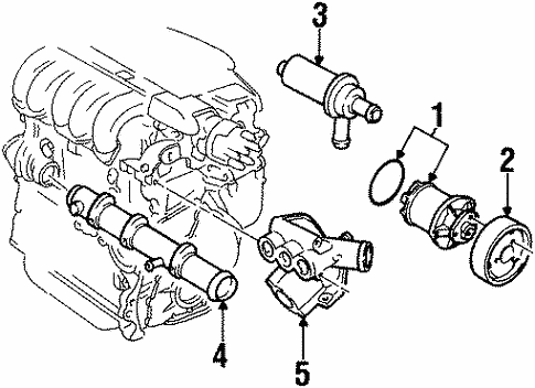 Water Pump for 1997 Volkswagen Passat #0