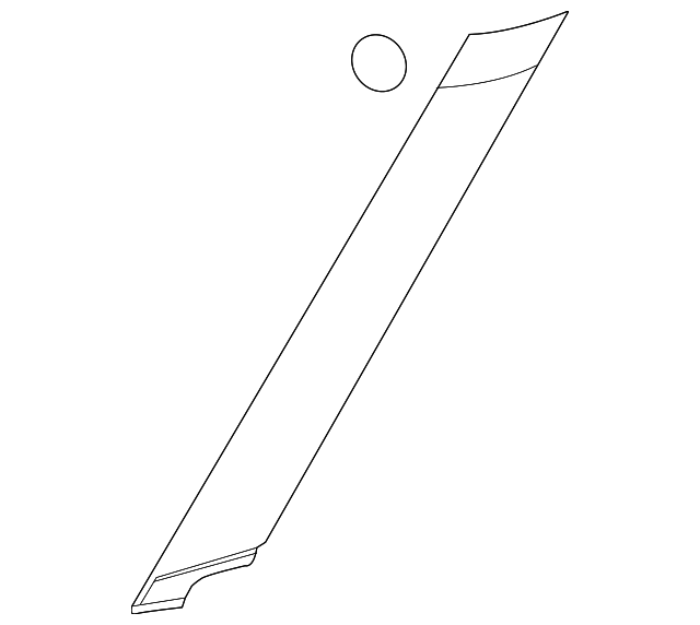 12847975 Деталь PILLAR MOLDING, RIGHT