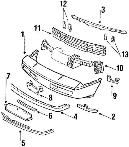 Fiero FRONT BUMPER