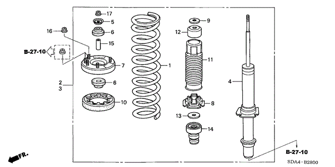 CHASSIS/FRONT SHOCK ABSORBER for 2006 Honda ACCORD SEDAN #1