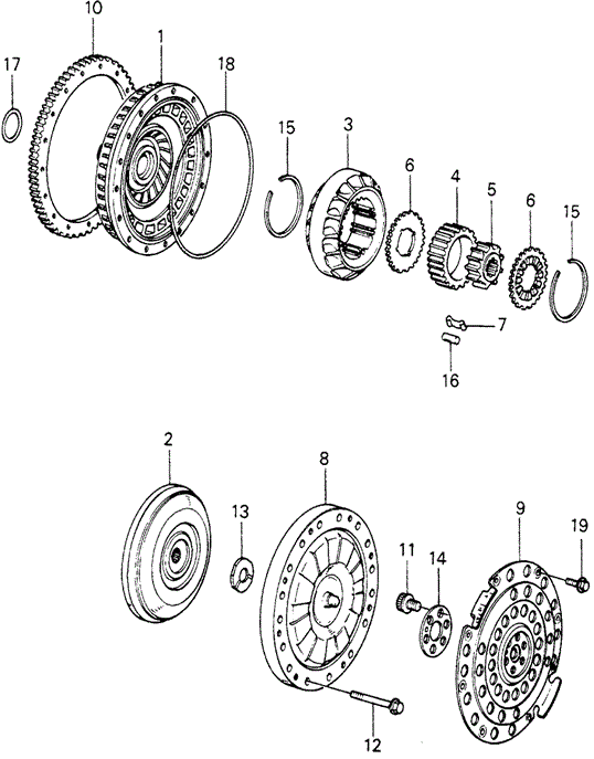 ENGINE/HMT TORQUE CONVERTER (2) for 1981 Honda CIVIC HATCHBACK #1