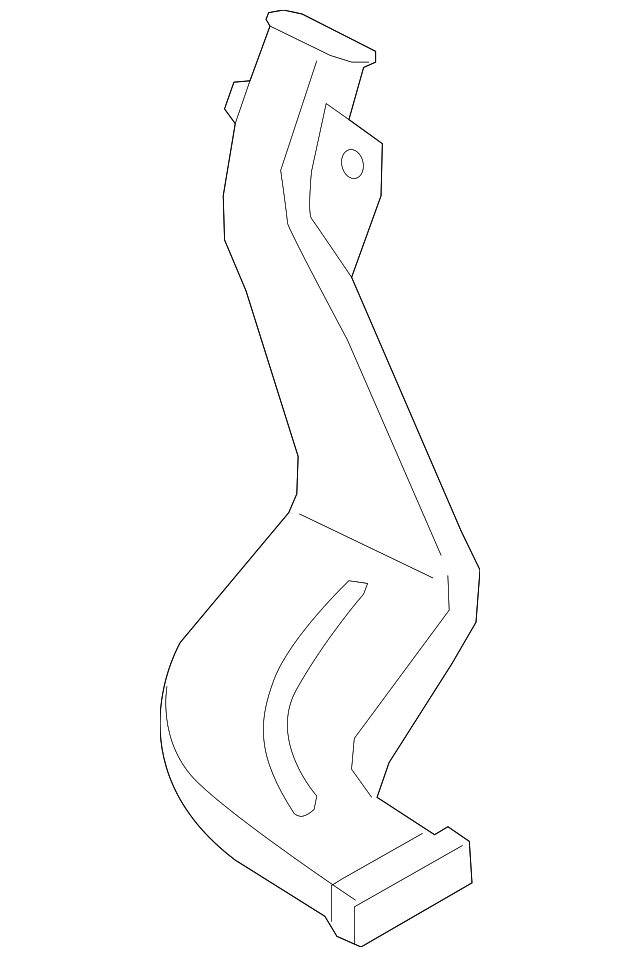 DP5Z-19B680-H Деталь FLOOR DUCT, LEFT