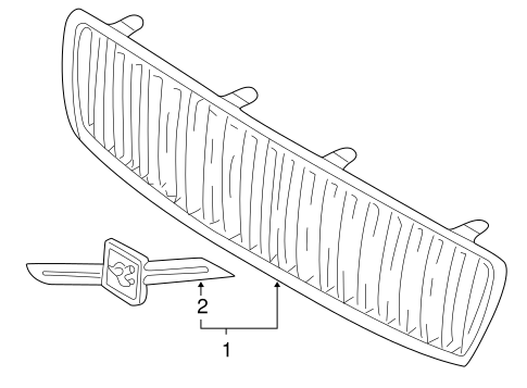 V70 GRILLE & COMPONENTS