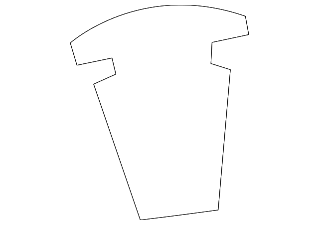 NJA6790BC Деталь TRIM COVER RETAINER, RIGHT