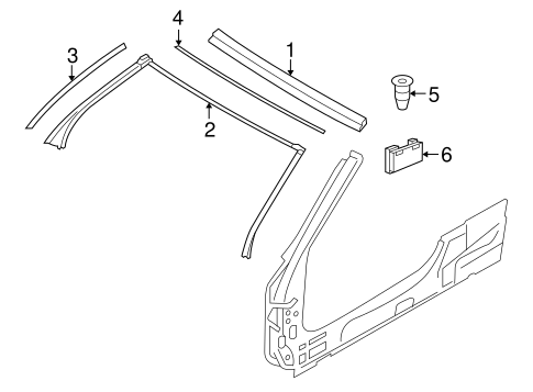 Windshield Header & Components for 2014 BMW 650i xDrive #0