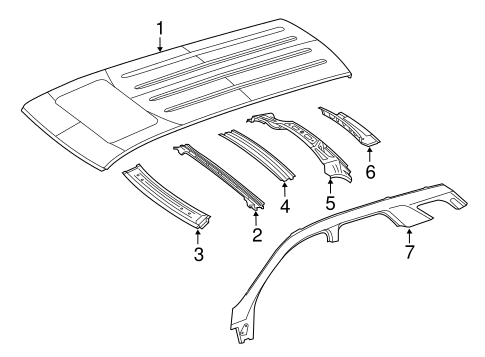 Roof & Components for 2015 Mercedes-Benz GL 450 #0