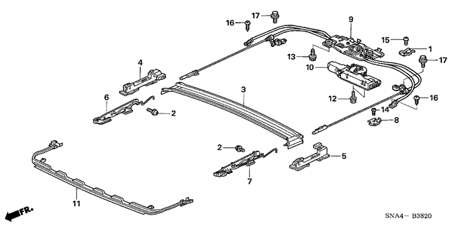 Interior/Bumper/Roof Slide Components for 2006 Honda CIVIC SEDAN #1