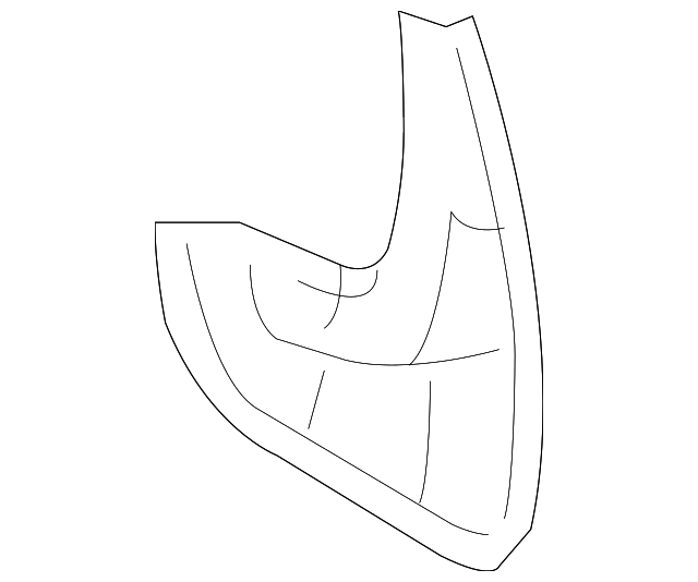 6G1Z-16A550-AA Деталь MUD GUARD, RIGHT