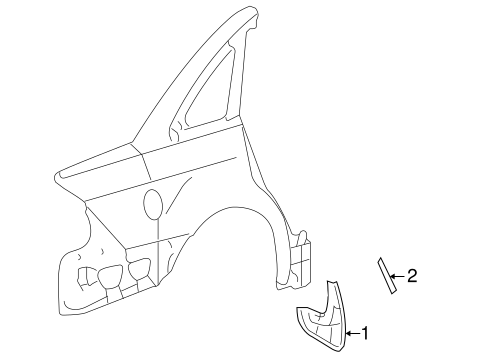 Montego EXTERIOR TRIM - QUARTER PANEL