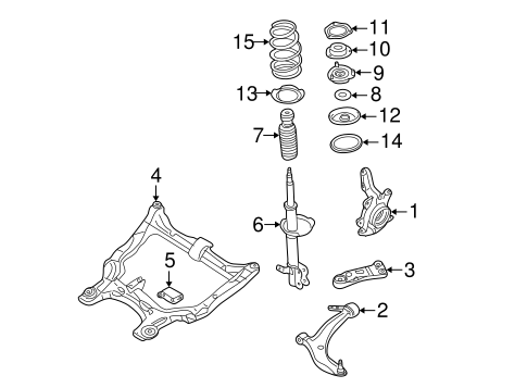 Front Suspension/Suspension Components for 2007 Nissan Murano #1