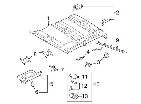 Body/Headliner for 2008 Ford Explorer Sport Trac #1