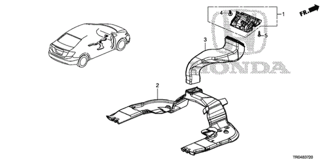 Duct for 2012 Honda Civic #0