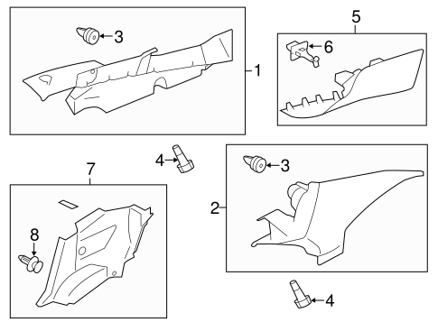 BODY/INTERIOR TRIM - QUARTER PANELS for 2013 Scion FR-S #1