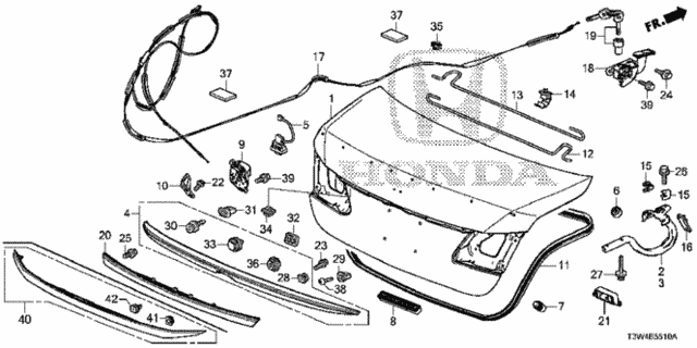 Trunk Lid for 2015 Honda Accord #0