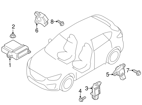 Air Bag Components for 2013 Mazda CX-5 #1
