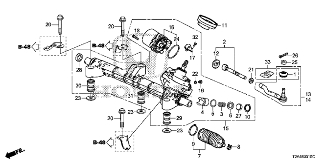 CHASSIS/P.S. GEAR BOX (EPS) (L4) for 2013 Honda ACCORD SEDAN #1