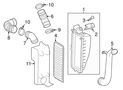 ENGINE/AIR INTAKE for 2012 Scion iQ #1