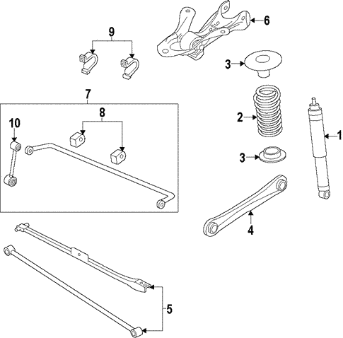 Rear Suspension/Rear Suspension for 2010 Ford Mustang #1