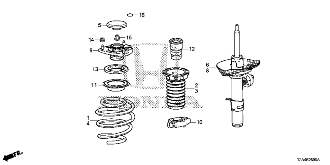 CHASSIS/FRONT SHOCK ABSORBER for 2014 Honda ACCORD SEDAN #1