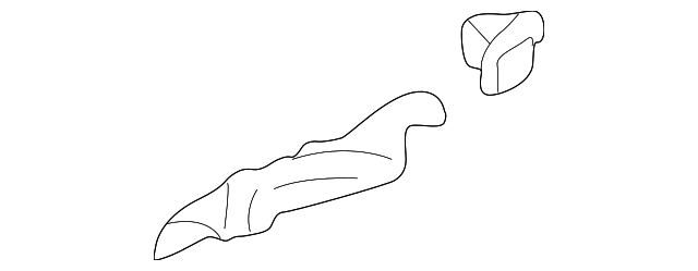 10287981 Деталь HANDLE, OUTSIDE, LEFT