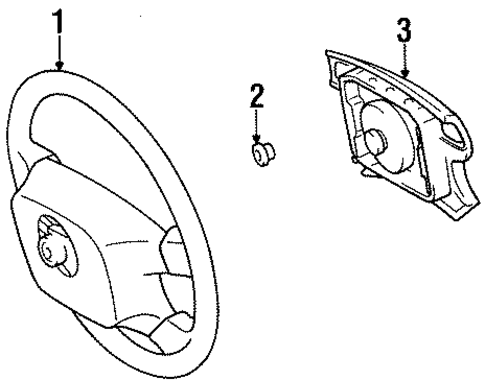 STEERING/STEERING WHEEL & TRIM for 1996 Toyota Paseo #1