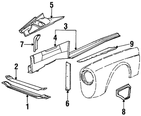 XJ6 STRUCTURAL COMPONENTS & RAILS