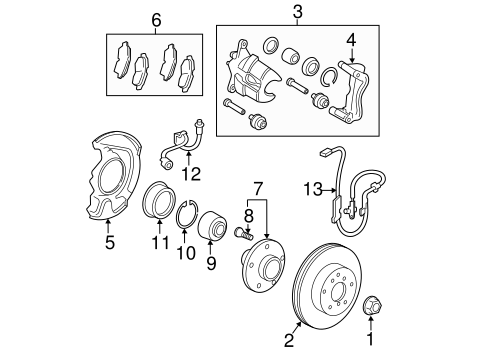 BRAKES/FRONT BRAKES for 2011 Toyota Camry #1