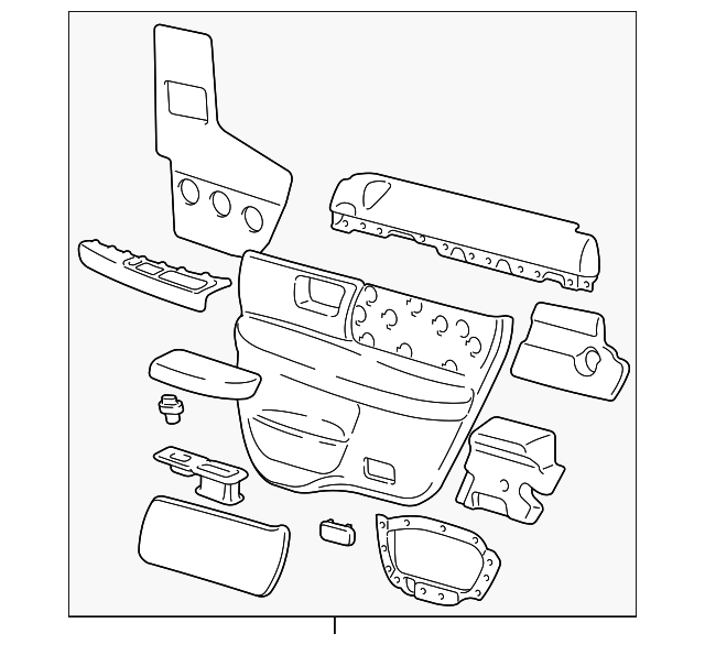 4F1Z5427406BAA Деталь DOOR TRIM PANEL, RIGHT