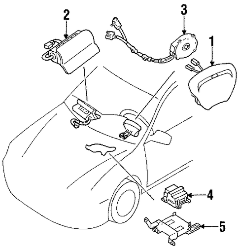 Tracer AIR BAG COMPONENTS