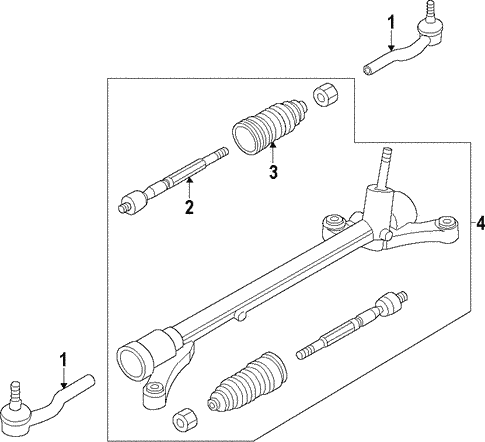 Steering Gear & Linkage for 2012 Mazda 2 #1
