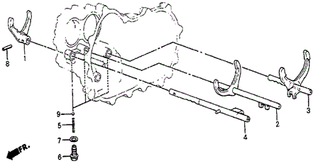 MT Shift Fork for 1984 Honda Prelude #0