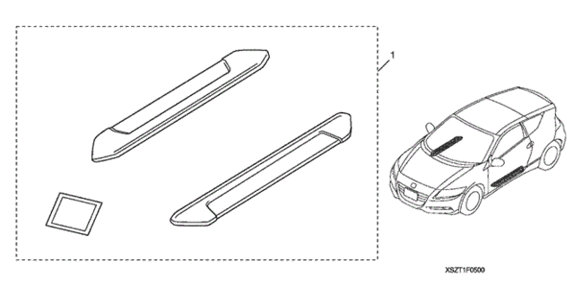 Trim, Door Sill for 2014 Honda CR-Z HATCHBACK #0