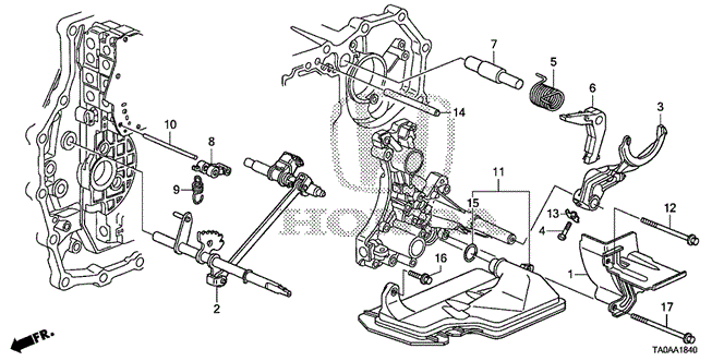 Transmission - Automatic/AT Shift Fork (V6) for 2012 Honda ACCORD SEDAN #1