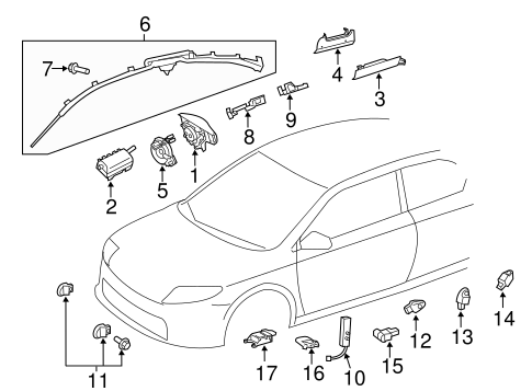 ELECTRICAL/AIR BAG COMPONENTS for 2016 Scion tC #1