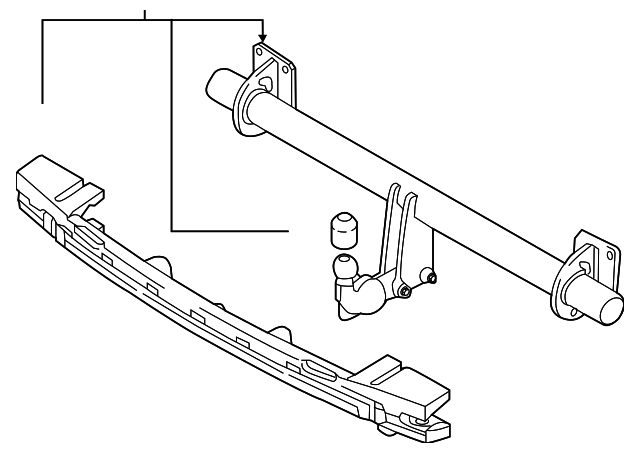 31454698 Деталь TRAILER HITCH