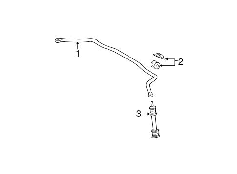 Stabilizer Bar & Components for 2004 Mercedes-Benz ML 350 #0