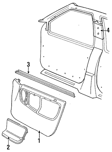 Taurus INTERIOR TRIM - FRONT DOOR