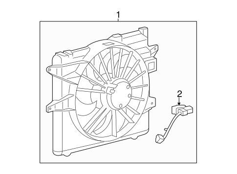 Cooling System/Cooling Fan for 2013 Ford Mustang #1