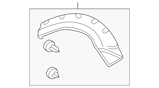 LR010630 Деталь WHEEL FLARE, LEFT