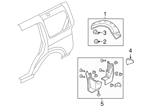 LR4 EXTERIOR TRIM - QUARTER PANEL