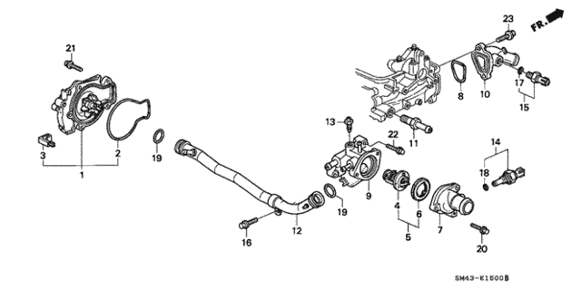 Engine/Water Pump for 1991 Honda ACCORD SEDAN #1